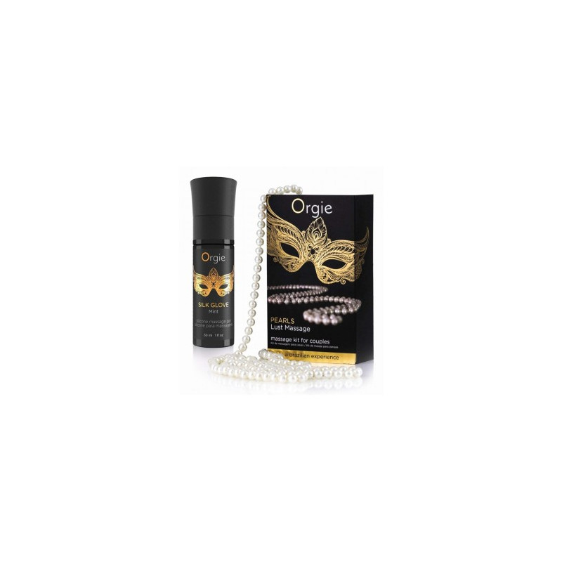Orgie Gel de massage + collier de perles Lust Massage 30ml
